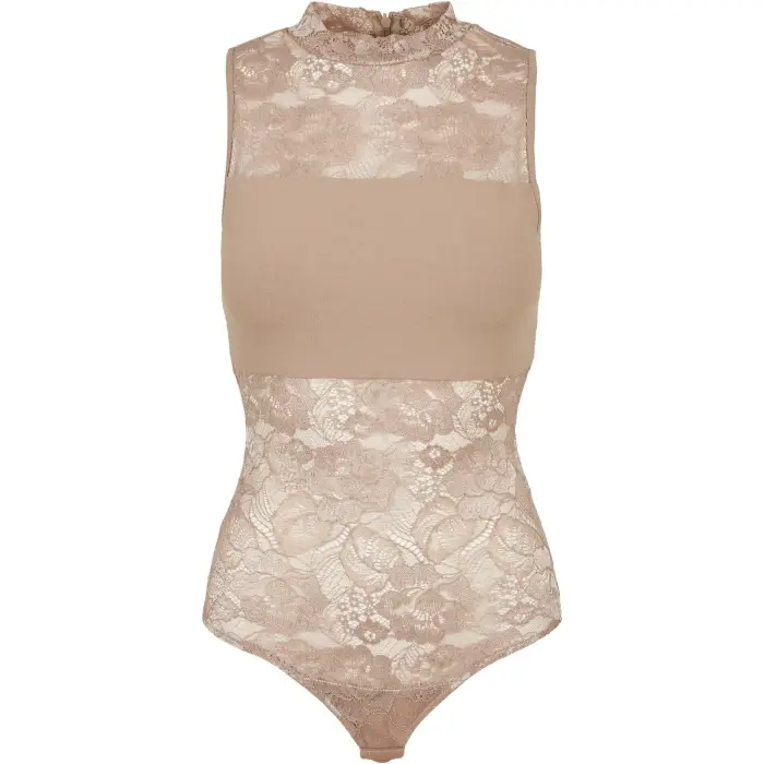 Body donna in pizzo Urban Classics Beige