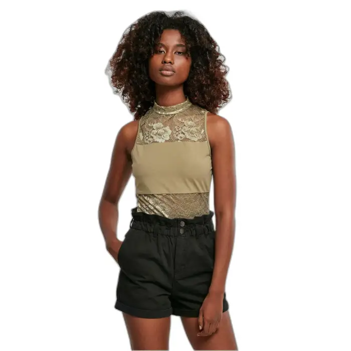 Body donna in pizzo Urban Classics (GT) Vert