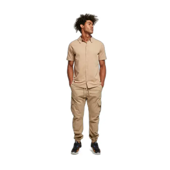 Camicia da uomo Urban Classics Beige