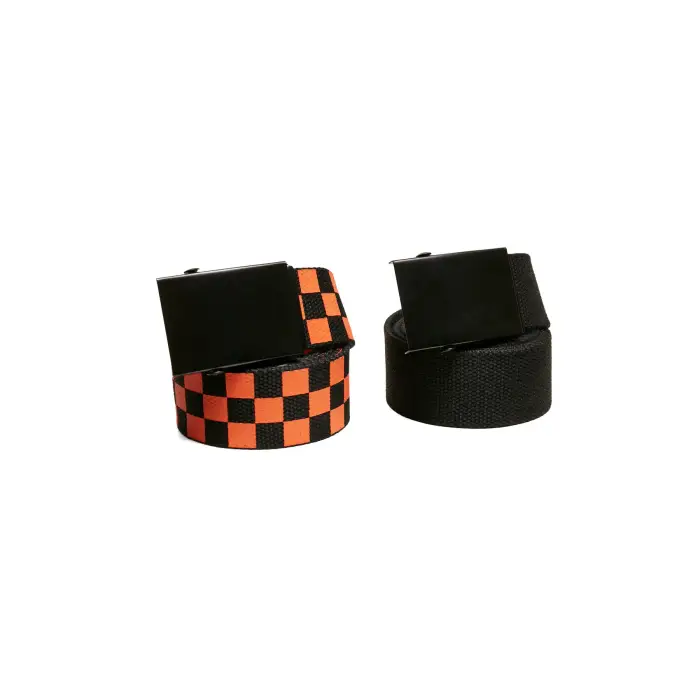 Cinture a quadri e in tela liscia Urban Classics (x2) Noir