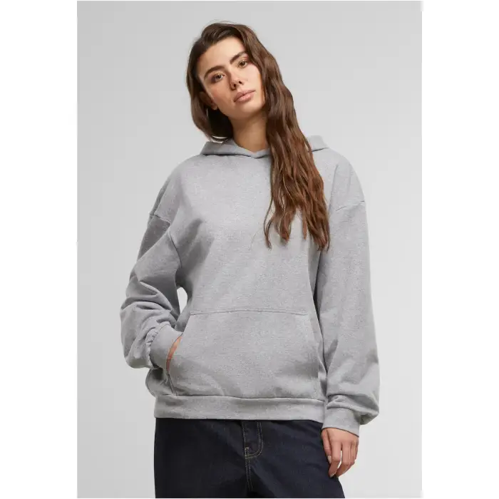 Felpa con cappuccio in pile leggero oversize da donna Urban Classics