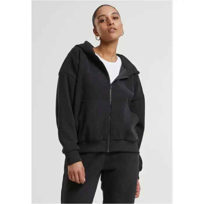 Felpa oversize con zip donna Urban Classics