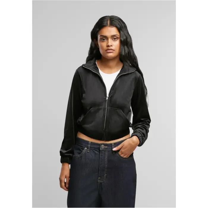 Giacca da tuta in velluto donna Urban Classics