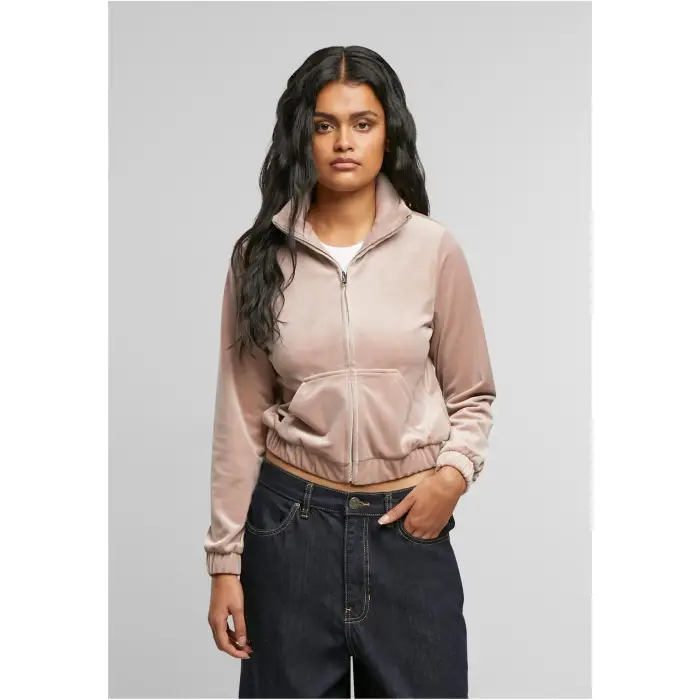 Giacca da tuta in velluto donna Urban Classics