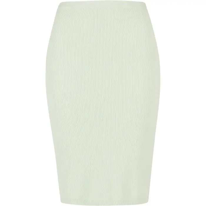 Gonna donna in maglia a coste di media lunghezza Urban Classics Gris