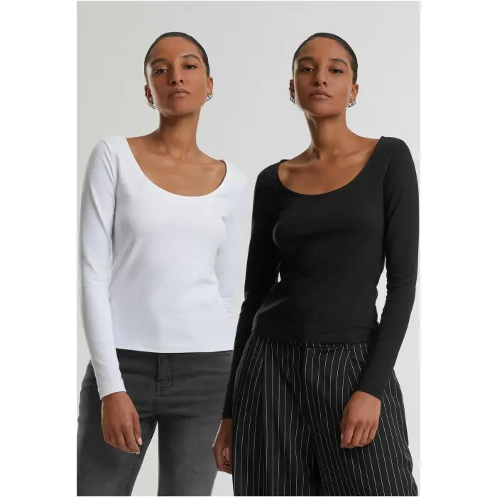 Maglietta a manica lunga da donna Urban Classics (x2)