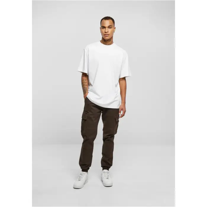 Pantaloni cargo Urban Classics Washed Twill Marron