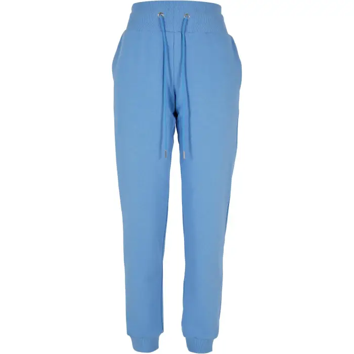 Pantaloni jogger bio a vita alta taglie forti donna Urban Classics Bleu