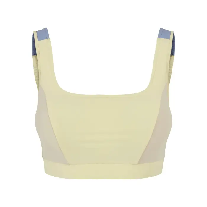Reggiseno sportivo da donna Urban Classics Color Block Jaune