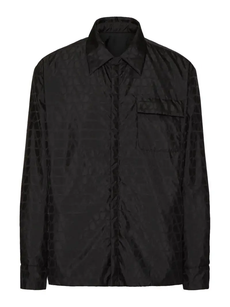 Valentino Camicia Toile Iconographe Nero