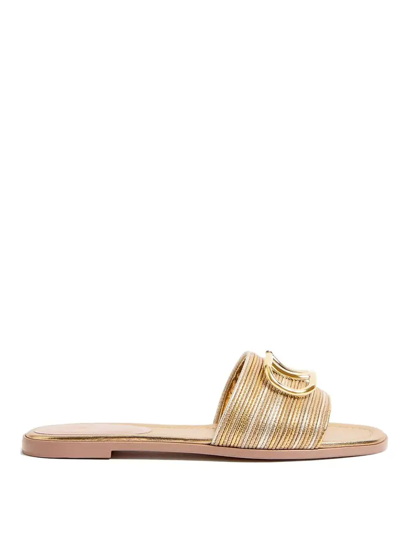 Valentino Garavani Sandali piatti Oro 4357968