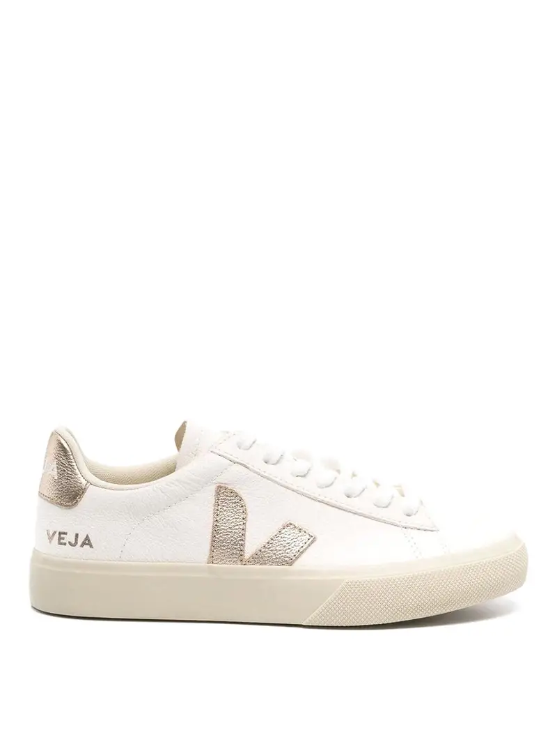 Veja Sneakers in pelle con logo Bianco