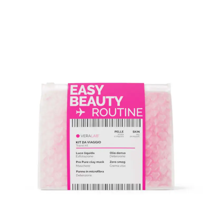 Veralab Kit Viso Easy Beauty Routine Pelle Mista O Impure - Cofanetto Tratt Globale