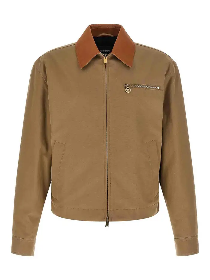 Versace Giacca di tela Beige