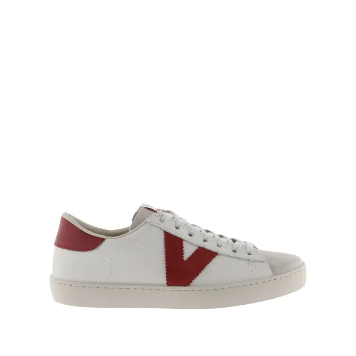 Scarpe da ginnastica Berlin in pelle e pelle crosta Victoria Rouge