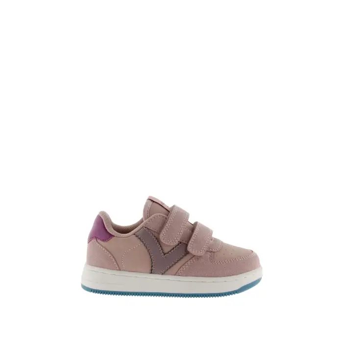 Scarpe da ginnastica da bambina Victoria Tiempo Efecto Piel Rose