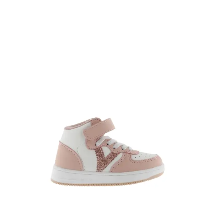 Scarpe da ginnastica da bambina Victoria Tiempo Three-Tone Mid Rose