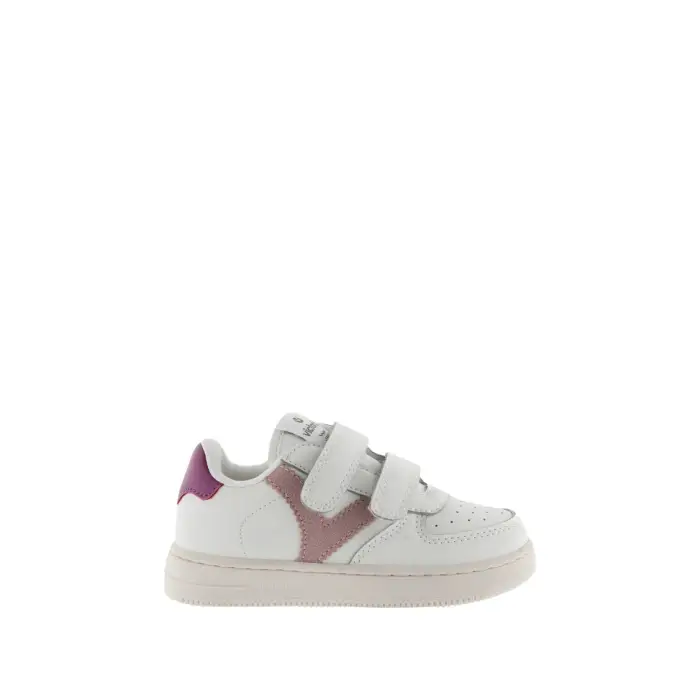 Sneakers Victoria Tiempo Tiras Efecto Piel Rose