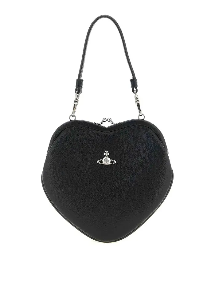 Vivienne Westwood Borsa a mano con cornice Belle Heart Nero