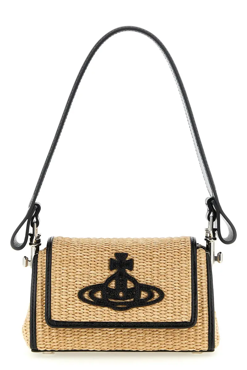 VIVIENNE WESTWOOD Borsa A Spalla Hazel Piccola Beige