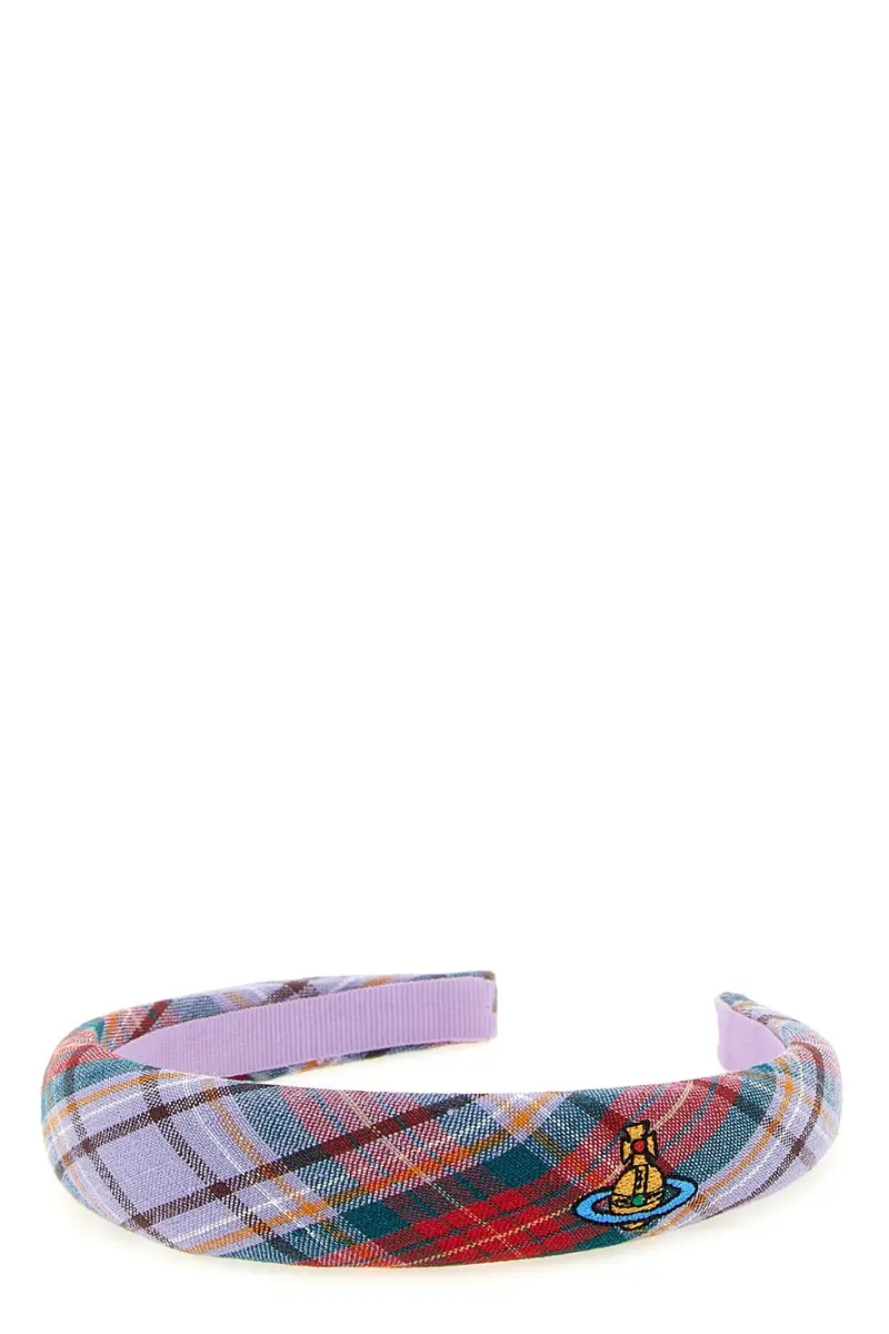 VIVIENNE WESTWOOD Cerchietto Rtw Tartan Slim Multi