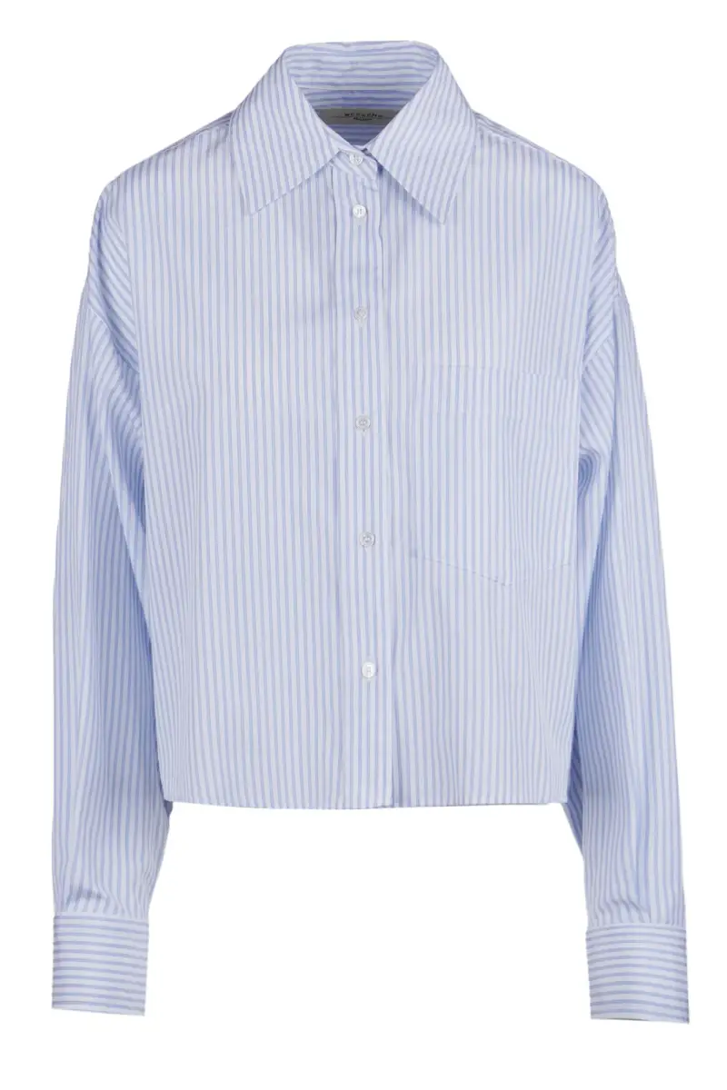 Weekend MaxMara Camicia - 470605 - Azzurro/Bianco