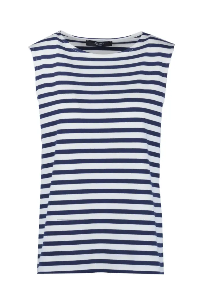 Top - 470639 - Blu/Panna