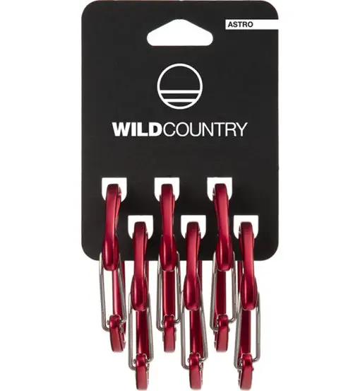 Wild Country Astro 6 Pack - set moschettoni Red