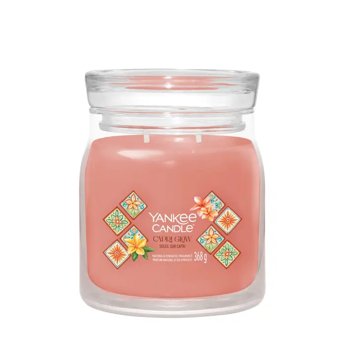 Yankee Candle Signature Jar Candles Capri Glow 368g - Candela Profumata