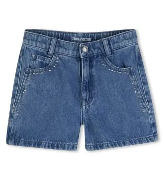 Zadig & Voltaire per ragazza X60563 Pantaloncini di jeans blu (16años= 176cm), Casual, Cotone, Denim, moda per bambini