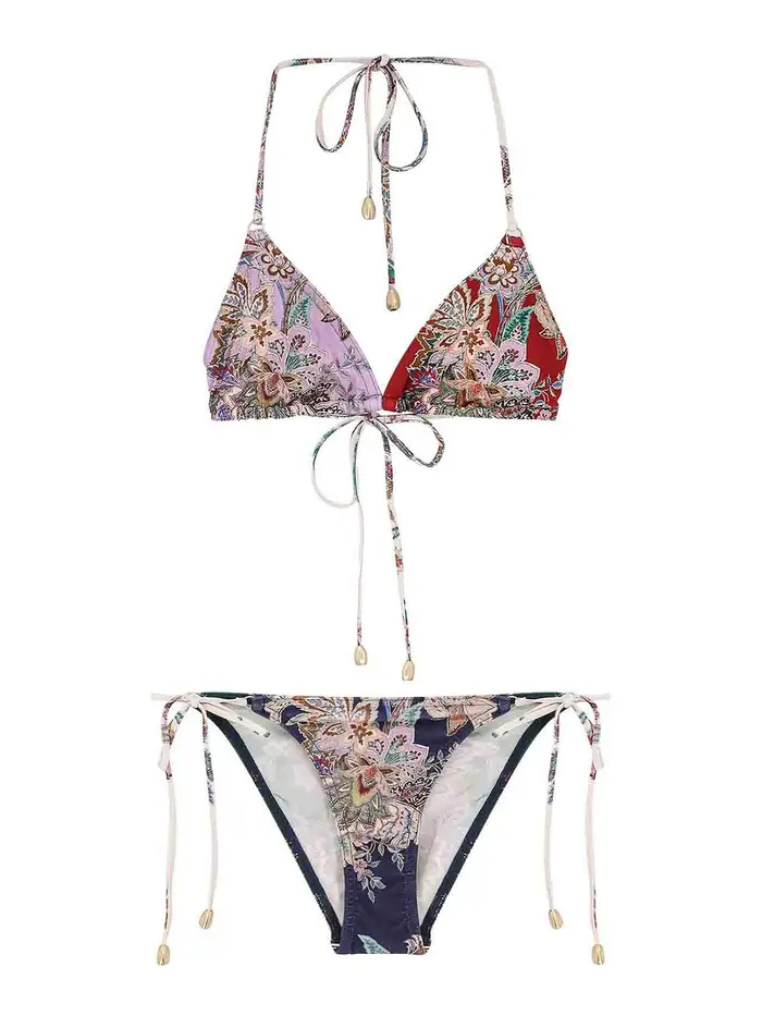 Zimmermann Bikini in nylon rhiannon Multicolore