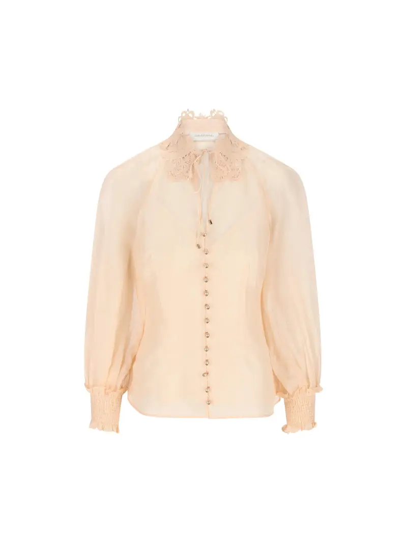 ZIMMERMANN Blusa Con Colletto Rebellion ROSA