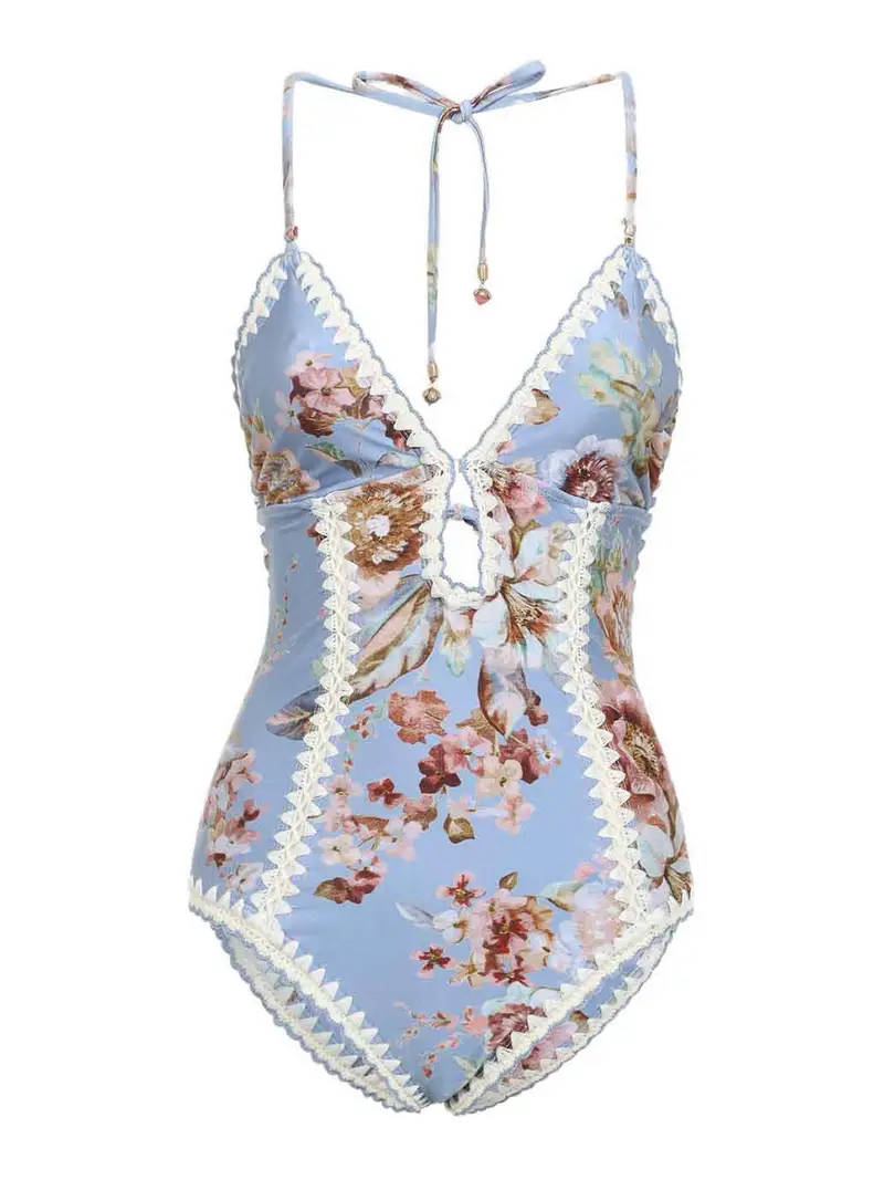 Zimmermann Costume da bagno risvegliato Blu