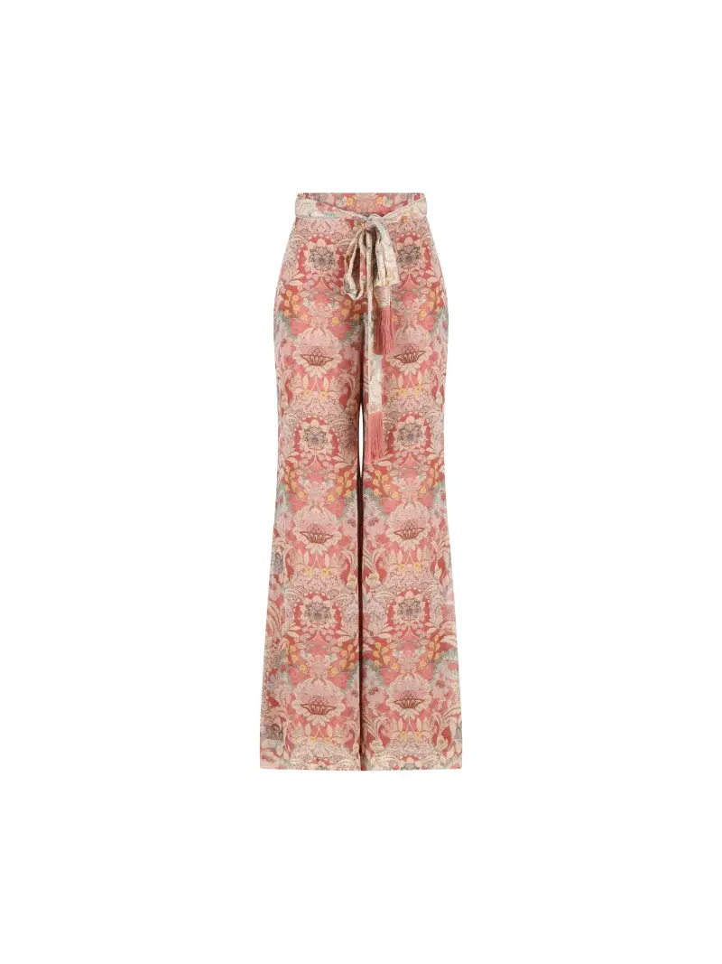 ZIMMERMANN Pantaloni Svasati Rebellion MULTICOLOR
